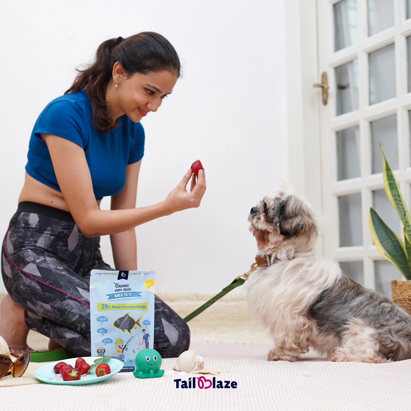 TailBlaze Back to C Sensitive Dog Treats | Hypoallergenic Tuna & Strawberry | Organic Allergy-Friendly Treats