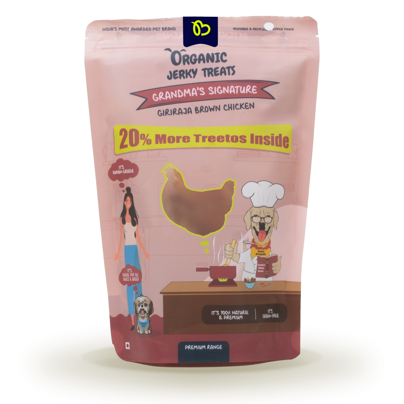 TailBlaze Grandma's Signature Muscle Treats | 100% Organic Chicken | Premium Protein Dog Treats