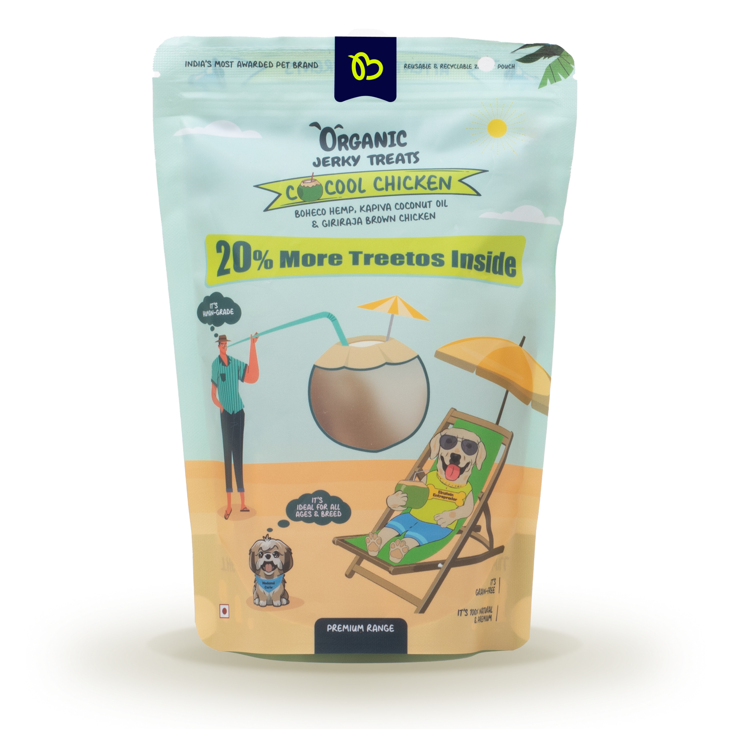 TailBlaze Cocool Calming & Skin Care Treats | Anti-Anxiety & Coat Health | Organic Dog Treats