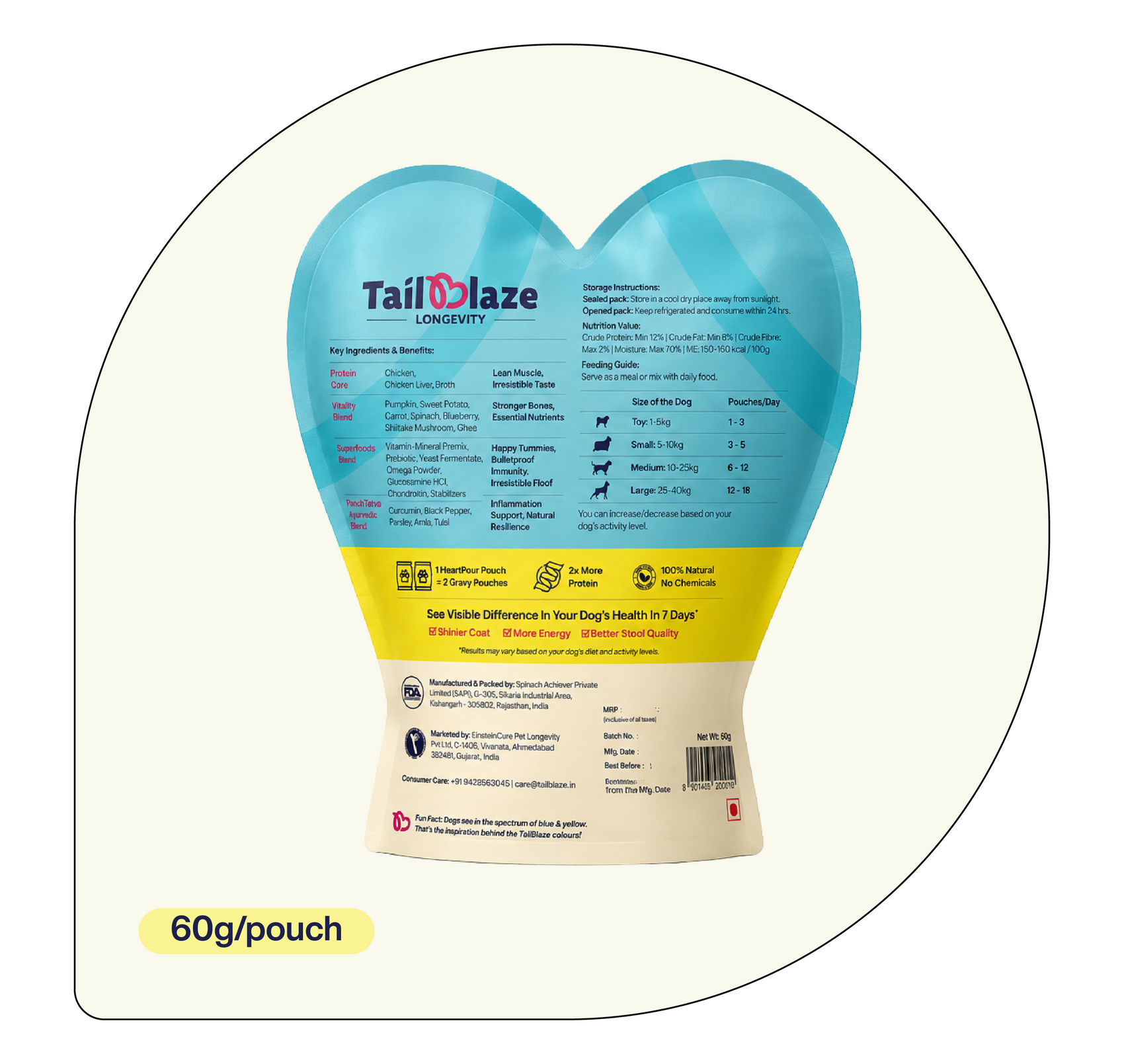 HeartPour daily meal topper for home cooked dog food