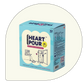 HeartPour 60g heart shaped wet food pouch for dogs