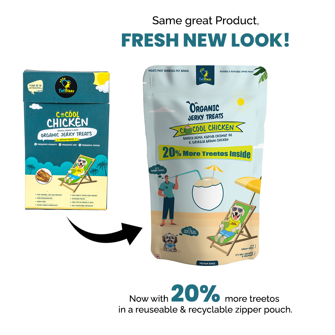 Cocool Chicken: Chicken, Coconut & Hemp Jerky Treats for Dogs - Premium  from TailBlaze - Just Rs. 299! Shop now at TailBlaze
